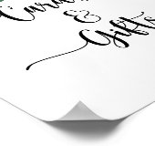 Minimalistische Eukalyptus-Karten und -Geschenke Poster (Ecke)