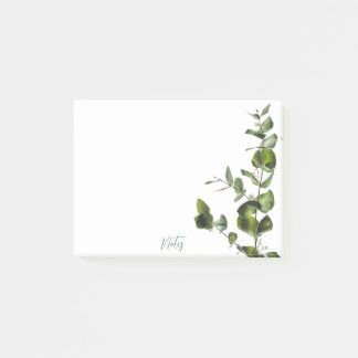 Minimalistische Eukalyptus-Phase Post-it Klebezettel