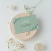 Minimalistische Eukalyptus-Zweigstellen auf der Eb Einladung