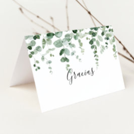 Minimalistische Eukalyptuskarte Dankeskarte