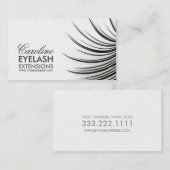 Minimalistische Eyelash-Erweiterungskarte Visitenkarte (Vorne/Hinten)