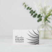 Minimalistische Eyelash-Erweiterungskarte Visitenkarte (Stehend Vorderseite)
