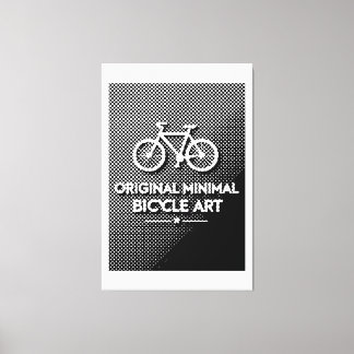 Minimalistische Fahrrad-Kunst Leinwanddruck