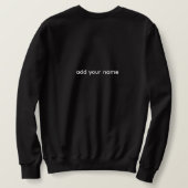 Minimalistische Fahrrad-Kunst Sweatshirt (Design Rückseite)