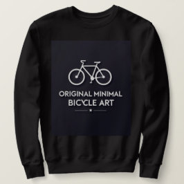 Minimalistische Fahrrad-Kunst Sweatshirt