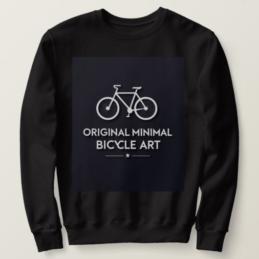Minimalistische Fahrrad-Kunst Sweatshirt (Design vorne)