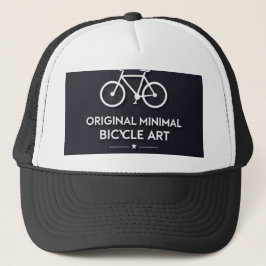 Minimalistische Fahrrad-Kunst Truckerkappe