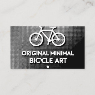 Minimalistische Fahrrad-Kunst Visitenkarte