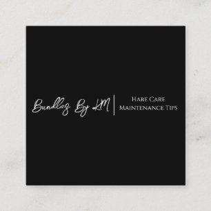 Minimalistische Fairstylist Wig Bundle Maintenance Quadratische Visitenkarte