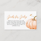 Minimalistische Fall Little Pumpkin Baby Books Begleitkarte (Vorderseite)