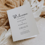 Minimalistische Faltenhochzeit Programm