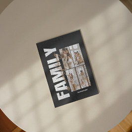 Minimalistische Familie 4 Foto Collage Jigsaw Puzz Puzzle