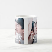 Minimalistische Familientypografie und Foto mit Na Kaffeetasse (Mittel)