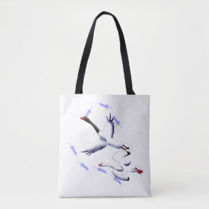 Minimalistische Fantasy-Kunst-Tasche mit fliegende Tasche
