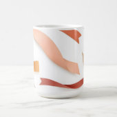 Minimalistische Farbbandabbildungen Kaffeetasse (Mittel)