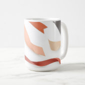 Minimalistische Farbbandabbildungen Kaffeetasse (VorderseiteRechts)