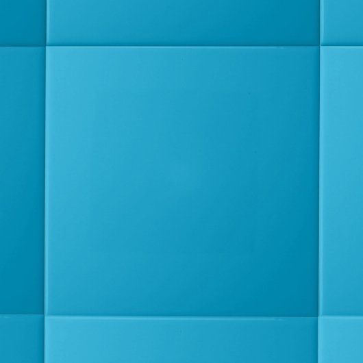 Minimalistische Farbe Cerulean Blau Fliese