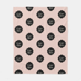 Minimalistische Farbe des Firmenlogos Fleecedecke