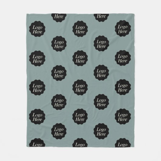 Minimalistische Farbe für Unternehmen Fleecedecke (Vorderseite)