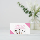 Minimalistische Farbe Rosa Visitenkarte (Stehend Vorderseite)