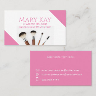 Minimalistische Farbe Rosa Visitenkarte