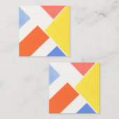 Minimalistische Farben Mitteilungskarte (Vorne/Hinten)