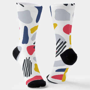 Minimalistische farbenfrohe Abstraktion Socken
