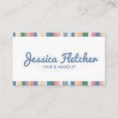 Minimalistische, farbenfrohe Streifen Visitenkarte (Vorderseite)