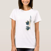 Minimalistische farbige Blume T-Shirt (Vorderseite)