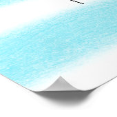 Minimalistische Farbstreifen-Logo-Übersicht Poster (Ecke)