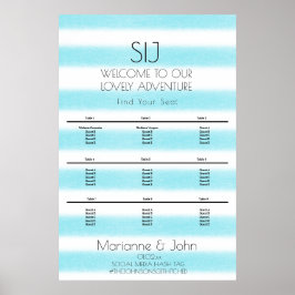 Minimalistische Farbstreifen-Logo-Übersicht Poster