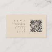 Minimalistische Farbton-Blume QR-Code-UAWG Begleitkarte (Vorderseite)