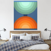 Minimalistische Farbtöne Abstrakter geometrischer  Leinwanddruck (Insitu (Schlafzimmer))