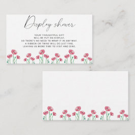 Minimalistische Federanzeige Begleitkarte