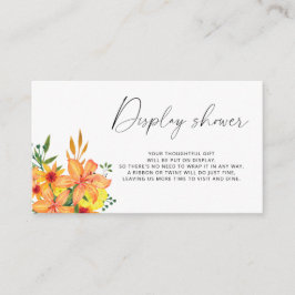 Minimalistische Federanzeige Begleitkarte