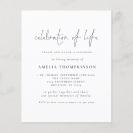 Minimalistische Feier des Lebens