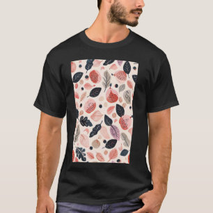 Minimalistische Feigenmuster Art T-Shirt