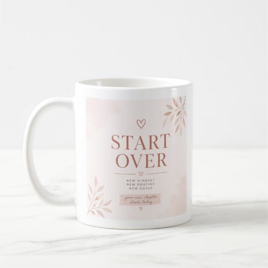 Minimalistische feminine Kaffeetasse (Links)