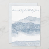 Minimalistische FERIENKARTE | Bergbilder Feiertagskarte (Vorne/Hinten)