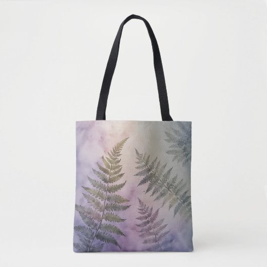 Minimalistische Fern Leaf Tote Bag Tasche (Vorderseite)