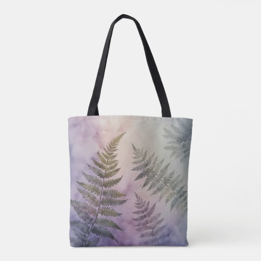 Minimalistische Fern Leaf Tote Bag Tasche (Rückseite)