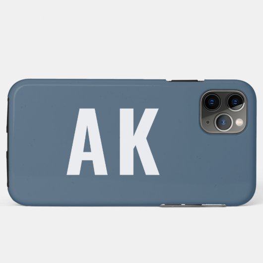 Minimalistische fett-Monogramm-benutzerdefinierte  Case-Mate iPhone Hülle (Rückseite (Horizontal))