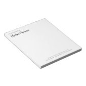 Minimalistische fette Beauty | Vom Schreibtisch Notizblock (angewinkelt)