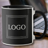Minimalistische, fette Logo-Schwarz Tasse