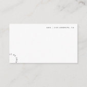 Minimalistische, fette Retro-Script-Wedding-Gesche Begleitkarte (Rückseite)