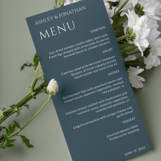 Minimalistische fette Textmarkierungen Hochfahren Menükarte