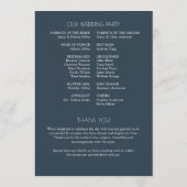 Minimalistische fette Textmarkierungen Hochfahren Programm (Rückseite)