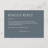 Minimalistische fette Textmarkierungen Hochfahren RSVP Karte (Vorderseite)