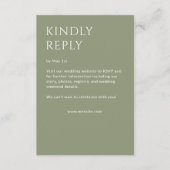 Minimalistische fette Textmarkierungen Hochfahren RSVP Karte (Vorderseite)