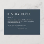 Minimalistische fette Textmarkierungen Hochfahren RSVP Karte (Vorderseite)